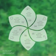 Vector circle eco infographic N13