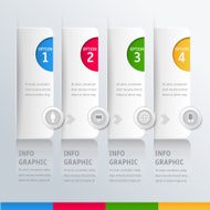 Abstract 3D Modern digital template vector banner infographics N20