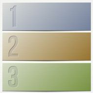 Vector infographic enumerated modern presentation banner set N7