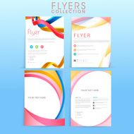 Stylish flyer collection for business