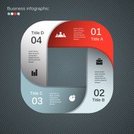 Modern vector info graphic for business project N303