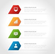 Business step options banner Vector illustration N33