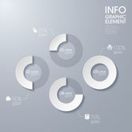 modern vector abstract pie chart infographic elements N9