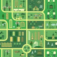 City Map seamless pattern N3