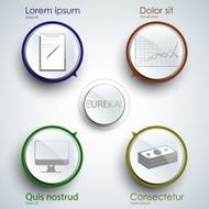 Four options infographic pattern