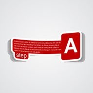 Vector paper key tag Infographic design elements