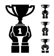 Hand holding trophy N4