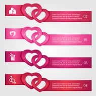 Set of Valentines infographics