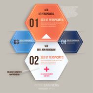Abstract Paper infografics design N44