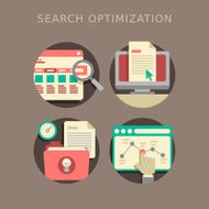 flat design of search optimization