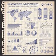 Notebook pen drawn infographics