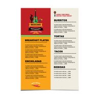 Cafe menu mexican N8