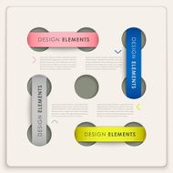 infographic vector elements with label style