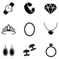 Vector Set of Jewellery Icons N23