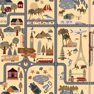 Travel background Vacations Beach resort camping N2