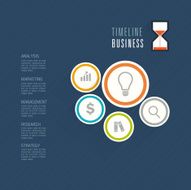 Business timeline infographic template Vector illustration N12