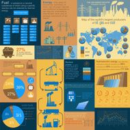 Fuel and energy industry infographic set elements N13