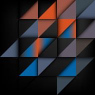 Overlapping shapes Emboss triangles N4