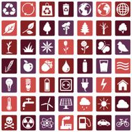 Vector Set of Ecologic Icons N16