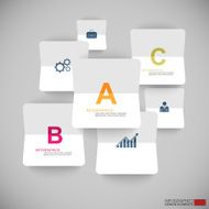 Infographics vector design template N472