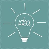 White bulb Idea concept