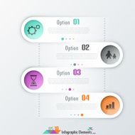Modern infographics options banner N853