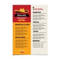 Cafe menu mexican N9