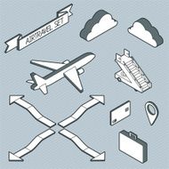 Isometric air travel set
