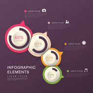 abstract pie chart infographics N28