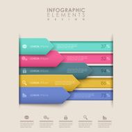 abstract bar chart infographics N39