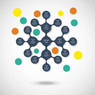 metaball colorful round diagram infographics N174