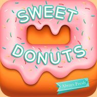 sweet donuts background