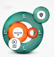 Modern circles infographic template N3