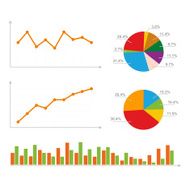 Charts Statistics and Pie Diagram