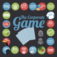 Corporate Game Infographic Flat Design