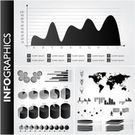 Black infographic Universal icons set N2
