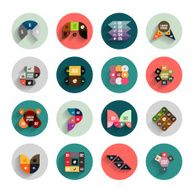 Flat long shadow infographic designs N16