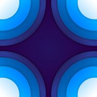 Abstract blue paper circles background N11
