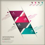 abstract 3d paper infographics N136