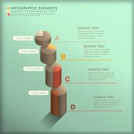 abstract 3d pie chart infographics N8