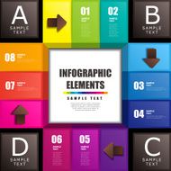 abstract 3d cube infographics N26