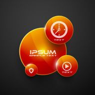 Circles web infographic modern design N5