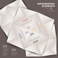 abstract 3d paper infographics N139