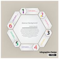 clean hexagon presentation template N4
