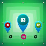 Option steps infographic background N4