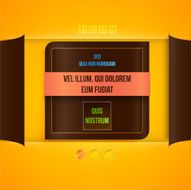 Abstract Paper infografics design N45