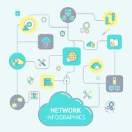 Network And Server Infographics