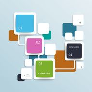 Vector abstract squares background for advertising