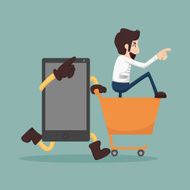 Businessman online shopping e-commerce concept N4