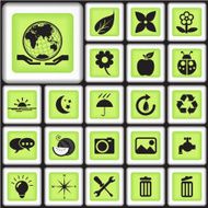 eco icons collection Vector icon set